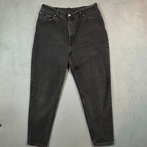 Vintage Levis 550 Jeans Womens 18 Black Relaxed Fit Tapered 100% Cotton Western